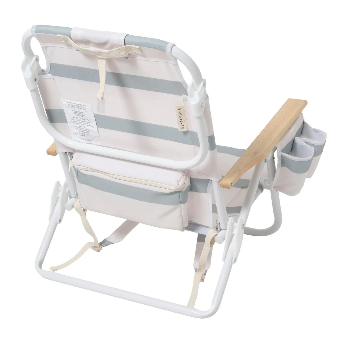 Deluxe Beach Chair  - Sea Sage Stripe - Image 7